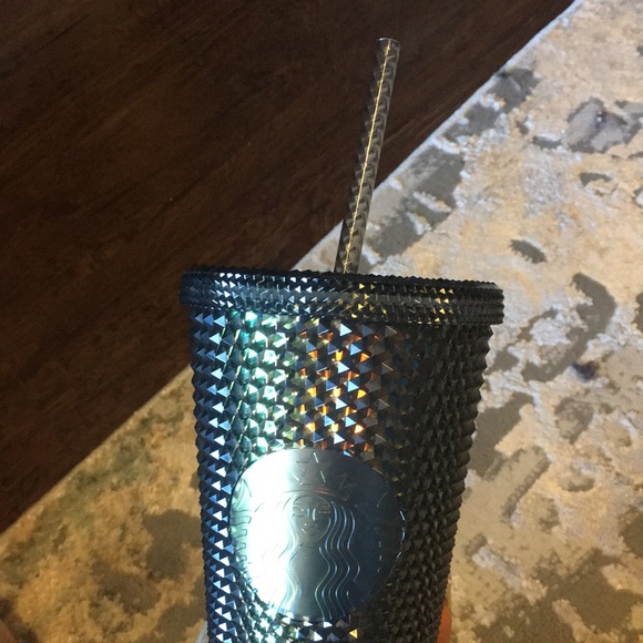 Brand new Iridescent dark Bling unicorn Starbucks Tumbler 16 oz - Picture 3 of 5